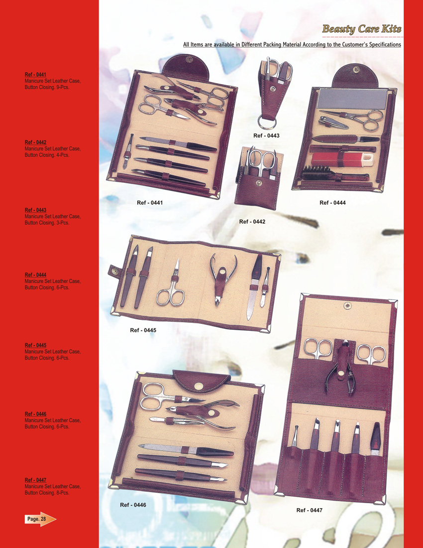 Nail - beauty tool kits  PL-0441-0447