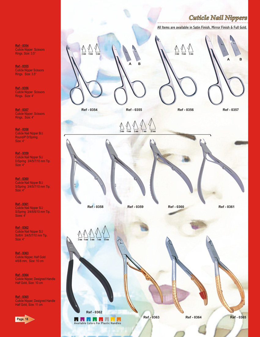 Cuticle Nail Nippers, PL-0354-0365