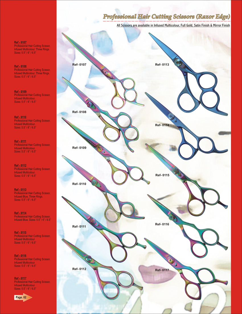 Hair Cutting Scissors PL-0107-0117